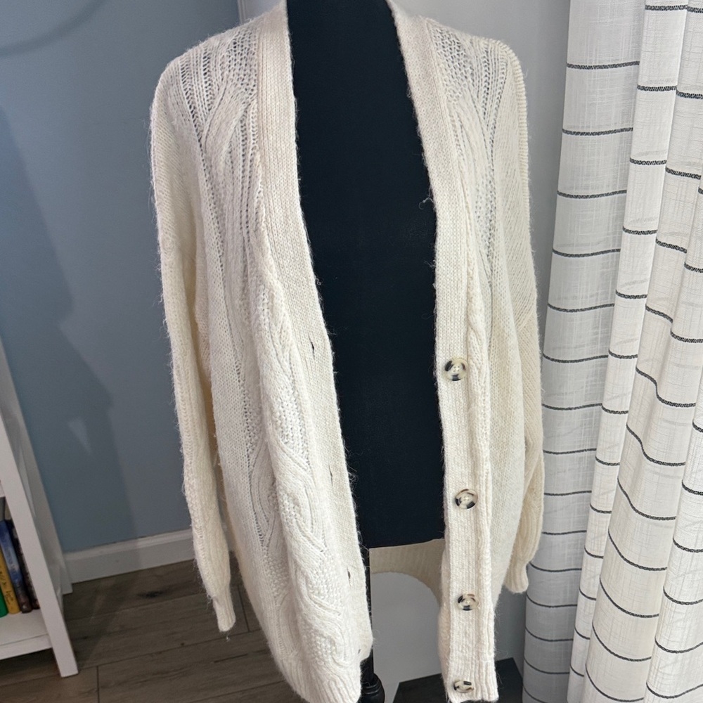 a new day (Target) Cream Button-Up Cardigan